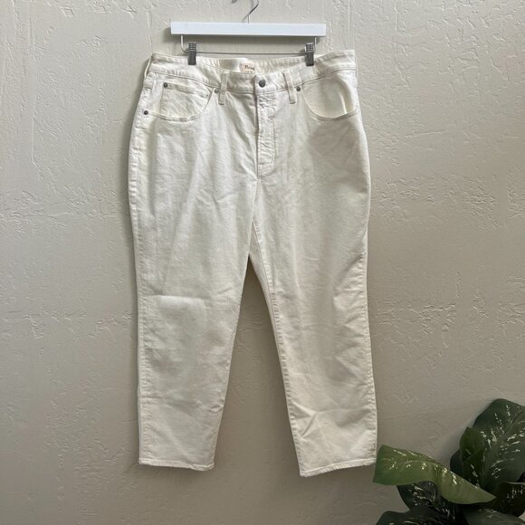 NEW Madewell The Plus Perfect Vintage Straight Jean in Tile White - Picture 5 of 9